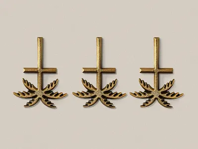 Los Angeles Pin blksmith gold los angeles palm pin