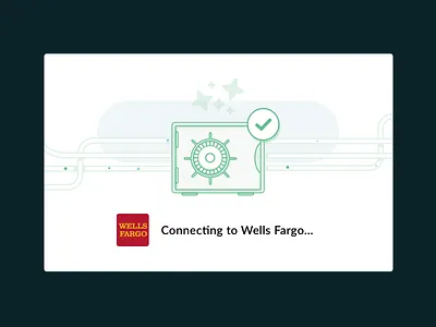 Abe Loading Screen animation banking card finance iconography illustration landing page light loading modal ui wells fargo