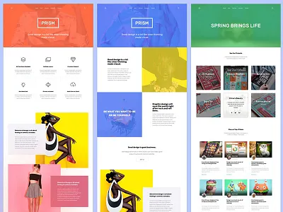 Prism skech template ui kit web design website