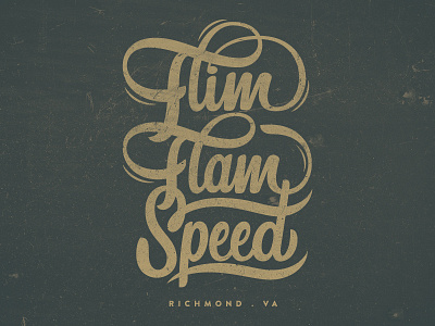 Flim Flam Speed custom flimflamspeed handlettering logo merchandise script typography