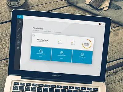 Web Zones Concept Exploration admin tiles