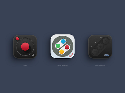 Daily UI Challenge #005 - App Icon app atari classic controller dailyui games icon nintendo retro sega superninento ui