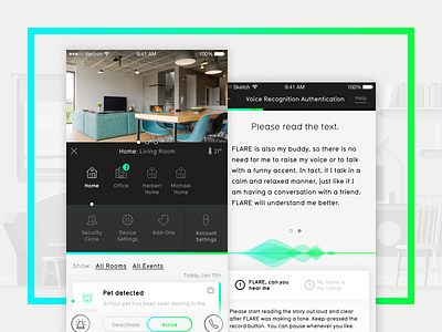 BuddyGuard Home Security App ai app home security interface smarthome ui user experience user interface ux
