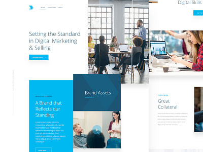 Brand Website blue brand digital ireland marketing web ui ux website