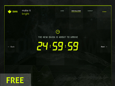 Daika Darkskin Template clean dark skin hcm nam space website