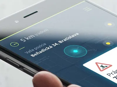 Traffic apps - concept android app blue dailyui drive ios simple traffic ui ux waze
