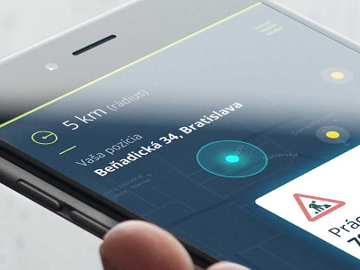 Traffic apps - concept android app blue dailyui drive ios simple traffic ui ux waze