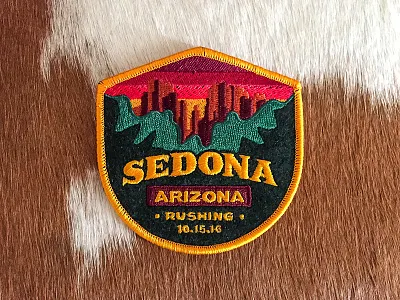 Sedona Patch arizona az badge forest marriage mountains patch sedona southwest travel wedding