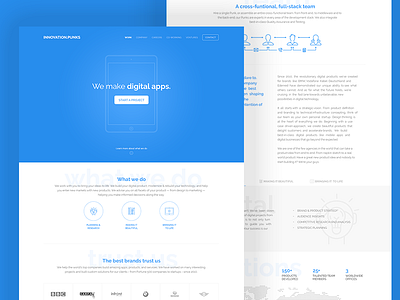 Innovation Punks Website agency digital innovation landing page punks website