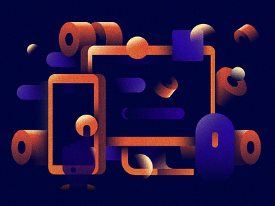 COSAS ai cosas hand illustrator ipod pc vector