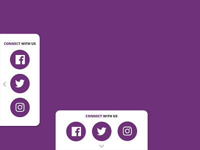 Anchored Social Share buttons daily ui design facebook instagram share social media social share twitter ui ui challenge web design