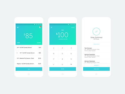 Sell Cash Organizer App android app car cash material design sell tickets ui