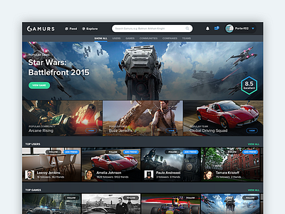 Browse UI browse gaming gaming design interface listings netflix profiles search search interface search page ui ux