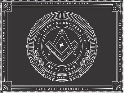 A new thing for my new team black design illuminati illustration logo pixels plangrid seal union white