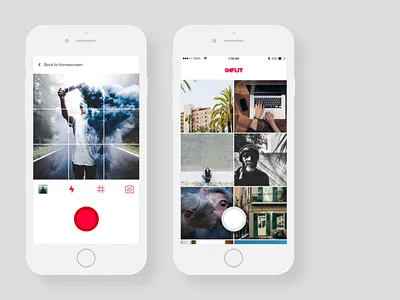 Giflit redesign app camera gif giflit ios library mobile photo redesign ui ux videos