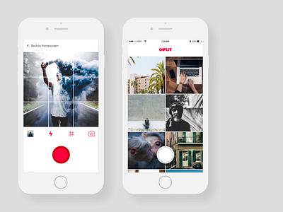 Giflit redesign app camera gif giflit ios library mobile photo redesign ui ux videos