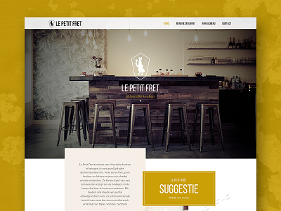 Le Petit Fret design restaurant ui ux web