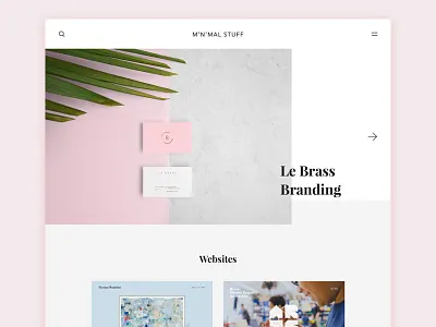Minimal Stuff branding clean design gallery inspiration magazine minimal product website