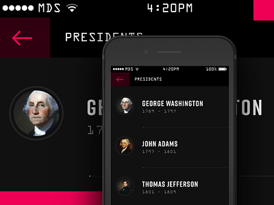 Time Travel Presidents adobe max adobe xd form interaction interface ios iphone mobile ocr a std rift xd
