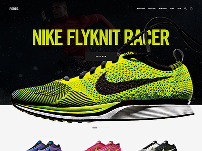 Porto. design ecommerce layout store template type website