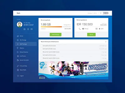 Internet Quota And Phone Credit design internet quota mobile design phone credit app product design ui ux