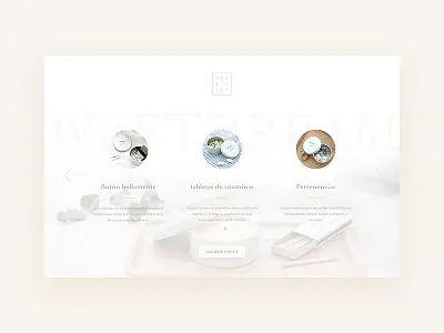 Sweetlife clean homepage interface landing page line slide ui web wireframe