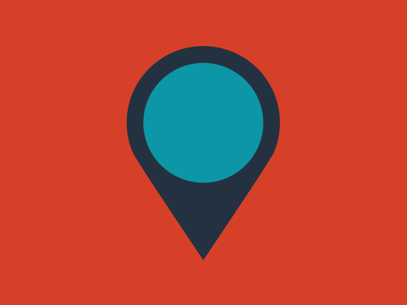 Animated Flat Icons: Location / Airport airport animated gif digital design flat design gifs icon location marker pin
