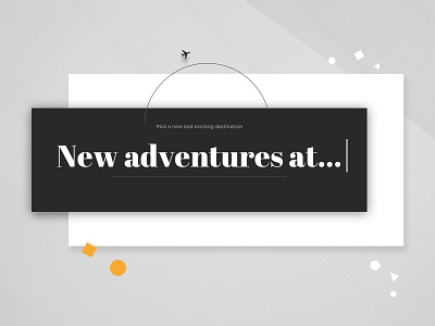 Airline Website Concept airline airplane booking concept flight typography website