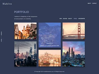 Portfolio Gallery cards dark ui gallery photography portfolio
