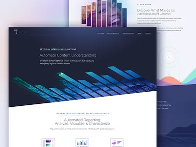 Thoughtly Landing Page ai artificial intelligence bar graph data landing page machine learning marketing site thoughtly visualization website