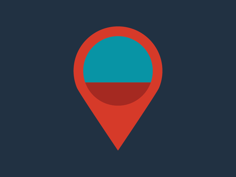 Animated Flat Icons: Location / Train station animated gif digital design flat design gifs icon location marker pin train