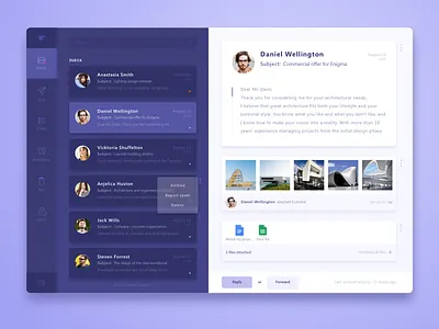 Desktop Email Client Concept desktop app email email client icons mail ui ux
