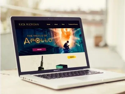 Rick Riordan development mobile design web design