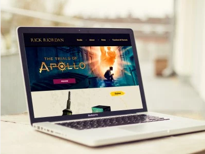 Rick Riordan development mobile design web design