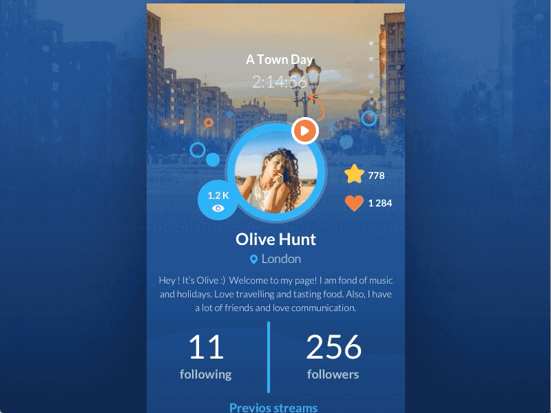 UpStream animation app design event gif holiday ios mobile motion stream ui