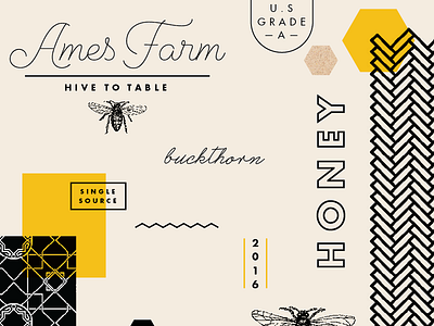 Honeycomb Detail ames farm bee black and white craft farm honey pattern script single source texture