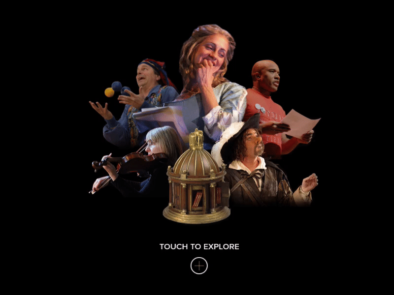 Folger Kiosk Animation (Wonder of Will) animation interactive kiosk touch screen