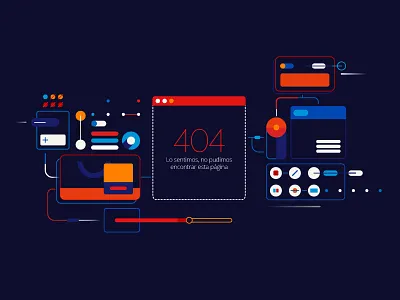 404 Error abstract banner dinamic error geometric graphics hd illustration tv