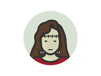 Monica Halloween Avatar avatar bride of frankenstein halloween iconfinder