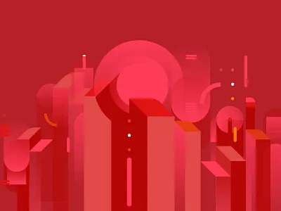 Cablevision branding abstract banner dinamic geometric graphics hd illustration tv