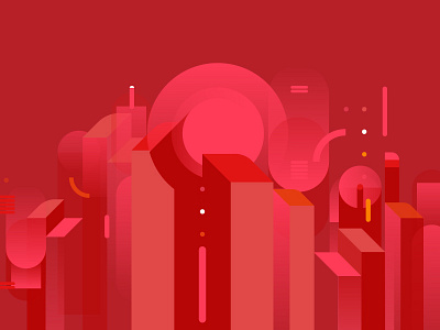 Cablevision branding abstract banner dinamic geometric graphics hd illustration tv