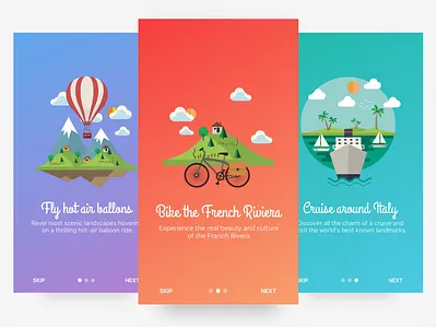 Booking App – Onboarding animation app ios onboarding principle sketch ui ux