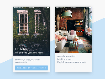 Onboarding app design flat intro ios minimal onboarding pictures property tour ui walkthrough