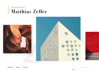 Photographer Portfolio Theme about animation nogrid photo photographer portfolio site