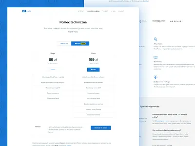 wpmate: WordPress Support landing page pricing support website wordpress wpmate