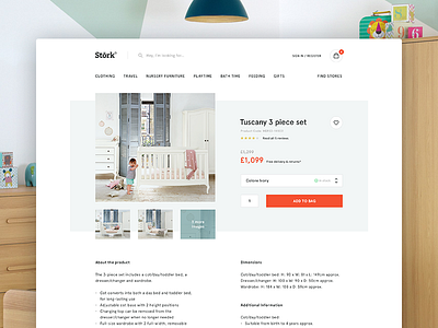 Maternity and baby brand – Product page baby clean ecommerce grid light maternity nursing webshop