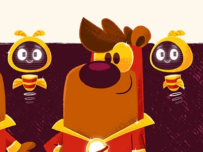 Teddy turns childrens illustration. illustration kidlit kidlitart model sheet vector