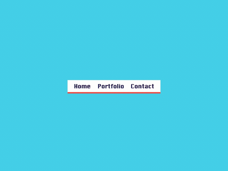 Header Navigation 053 animation dailyui gif header navigation
