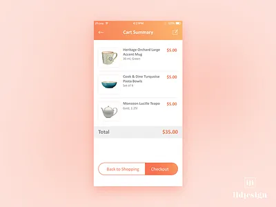 Cart Summary Ui Design cart dailyui ildiesign ildiko ignacz interface design shopping app shopping cart ui ux