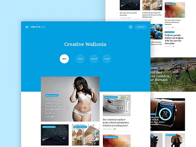 Creative Mag - Article creative mag creative wallonia design dogstudio full page layout magazine